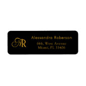 Elegante Schwarz-Gold-Farbe (Vorne)