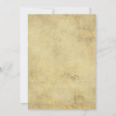 Elegante Schwarz-Gold-Marmor-Hochzeit Einladung (Rückseite)