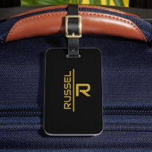 Elegante Schwarz-Gold-Personalisierte Trauzeugen
