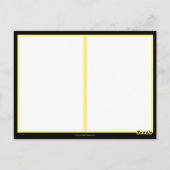 Elegante Schwarz-Gold-Postkarte für feierliche Hoc Postkarte (Rückseite)