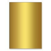 Elegante Schwarz-Gold-Sitzkarte Tischnummer (Rückseite)