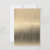 Elegante Schwarz-Gold-Starlights - Save the Date (Rückseite)