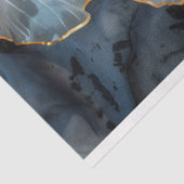 Elegante Schwarz-, Gold- und Pfirsichfarben Seidenpapier (Ausschnitt)