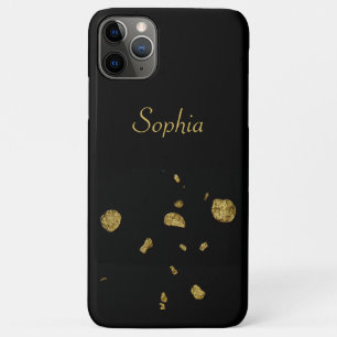 Elegante Schwarz-Gold-Winkel Case-Mate iPhone Hülle
