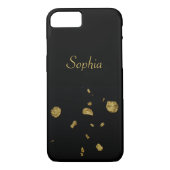 Elegante Schwarz-Gold-Winkel Case-Mate iPhone Hülle (Rückseite)