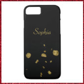 Elegante Schwarz-Gold-Winkel Case-Mate iPhone Hülle