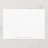 Elegante, schwarz-goldene Hochzeitsunterkunft Begleitkarte (Rückseite)