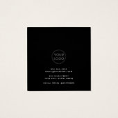 Elegante schwarz-graue Ohrring-Grafikkarte (Rückseite)