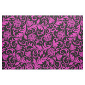 Elegante Schwarz-Hot-Rosa-Damaskus Stoff (Fat Quarter (45,7 x 55,9 cm))