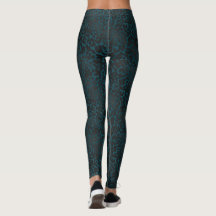 Elegante Schwarz-Leopard-Tierausdruck auf Aquamari