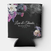 Elegante Schwarz Lila Gothic Bläserskulptur Hochze Dosenkühler (Vorderseite)