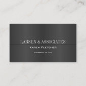 Elegante Schwarz-Moderne Visitenkarten-Vorlage Visitenkarte (Vorderseite)