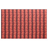 Elegante schwarz-orangefarbene Streifen Carnation Stoff (Fat Quarter (45,7 x 55,9 cm))