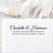 Elegante Schwarz-Script-individuelle Name schicke (Insitu)