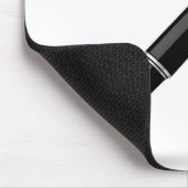 Elegante Schwarz-Silber-Füllfederhalter-Illustrati Mousepad (Ecke)