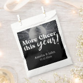 Elegante Schwarz-Silber-Silber-Silvester-Hochzeit Geschenktütchen (Ausgeschnitten)