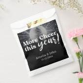 Elegante Schwarz-Silber-Silber-Silvester-Hochzeit Geschenktütchen (Versiegelt)