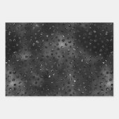 Elegante Schwarz-Tier-Druckmuster Geschenkpapier Set (Vorderseite 3)