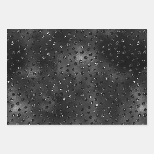 Elegante Schwarz-Tier-Druckmuster Geschenkpapier Set (Vorderseite 3)