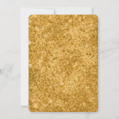 Elegante Schwarz und Gold Kunst, Dichtung und Musi Dankeskarte (Rückseite)