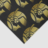 Elegante Schwarz und Gold Kunst, Dichtung und Musi Seidenpapier (Detail)