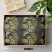 Elegante Schwarz und Gold Kunst, Dichtung und Musi Seidenpapier (Geschenk)