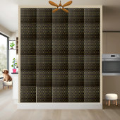 Elegante Schwarz und Gold Star Tile Fliese