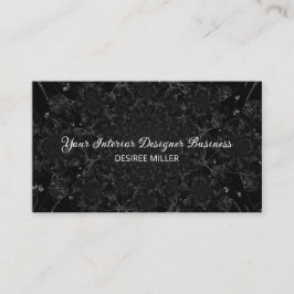 Elegante Schwarz-Weiß-Antike Vintage Wasserfarbe Visitenkarte