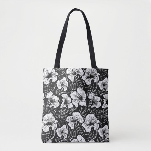 Elegante Schwarz-Weiß-Bio geformte Tasche (Vorderseite)