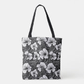 Elegante Schwarz-Weiß-Bio geformte Tasche (Rückseite)