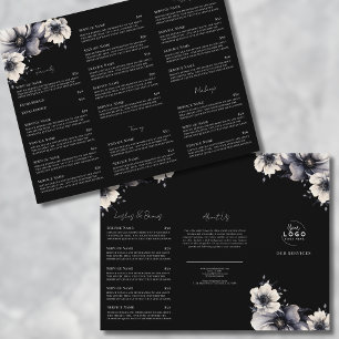 Elegante Schwarz-Weiß-Broschüre für Spa-Service-Me Flyer