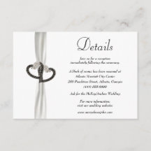 Elegante Schwarz-Weiß-Diamant-Hochzeitsdetails