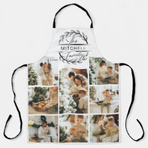 Elegante Schwarz-Weiß-Familienfoto-Collage