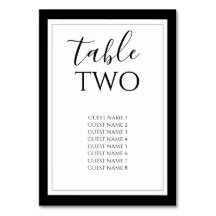 Elegante Schwarz-Weiß-Gästebamen