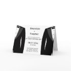 Elegante Schwarz-Weiß-Gay-Hochzeit-Einladungen