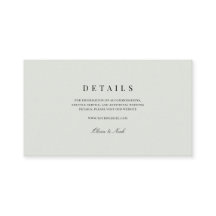 Elegante Schwarz & Weiß Grüne Hochzeiten Details