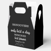 Elegante Schwarz-Weiß-Hangover-Hochzeit nach Maß Geschenkschachtel (Geöffnet)