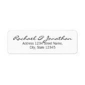 Elegante Schwarz-Weiß-Hochzeit (Vorne)