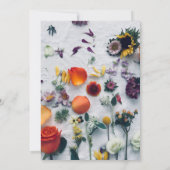 Elegante Schwarz-Weiß-Hochzeit Einladung (Rückseite)