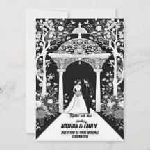 Elegante Schwarz-Weiß-Hochzeit