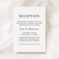 Elegante Schwarz-Weiß-Hochzeitsempfehlung