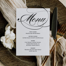 Elegante Schwarz-Weiß-Kalligrafie-Hochzeit