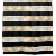 Elegante Schwarz-Weiß-Lichter Streifen Chic Modern