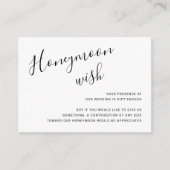 Elegante Schwarz-Weiß-Moderne Hochzeit Begleitkarte (Vorderseite)