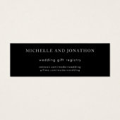 Elegante Schwarz & Weiß moderne Hochzeitsgeschenkr (Vorderseite)