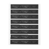 Elegante Schwarz-Weiß-Moderne und Script-Hochzeit (Bogen)