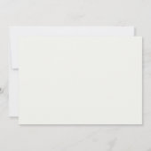 Elegante Schwarz-Weiß-Monogramm-Hochzeit (Rückseite)