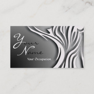 Elegante Schwarz-Weiß-Monogramm-Karte Visitenkarte