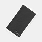 Elegante Schwarz-Weiß-Papierhandtücher Serviette (Ecke)