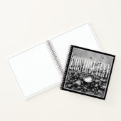 ELEGANTE SCHWARZ-WEISS STONE MUSCHEL STRAND NATURF NOTIZBLOCK (Innenseite)